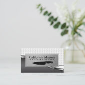 料理 | Executive Chef Knife |金属織り 名刺 (スタンド正面)