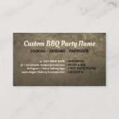 料理BBQファストフーズ金ゴールド 名刺 (裏面)