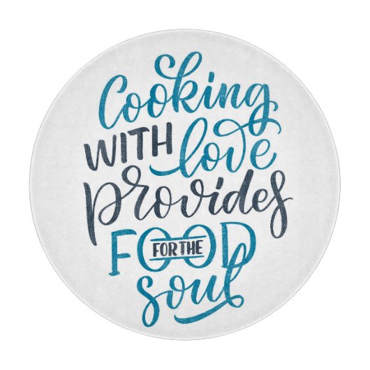 料理withラブ引用文 カッティングボード (正面)