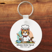 料理with cat - Chef子猫 キーホルダー (正面)