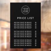 料金表 プロフェッショナル ロゴ ビジネス 窓用シール ウィンドウサイン (シート2)