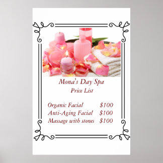 料金表 ポスター