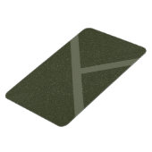 斜はっきりした線ストライプ磁石 – Moss Green Minimalism マグネット (左側)