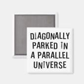 斜めに駐車 マグネット (正面/裏面)
