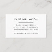 斜めに |写真モダン撮影 名刺 (裏面)