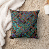 斜めのオーロラ柄クッションカバー クッション (ブランケット)