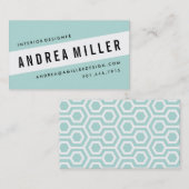 斜めのグラフィックはっきりした名刺に 名刺 (正面/裏面)