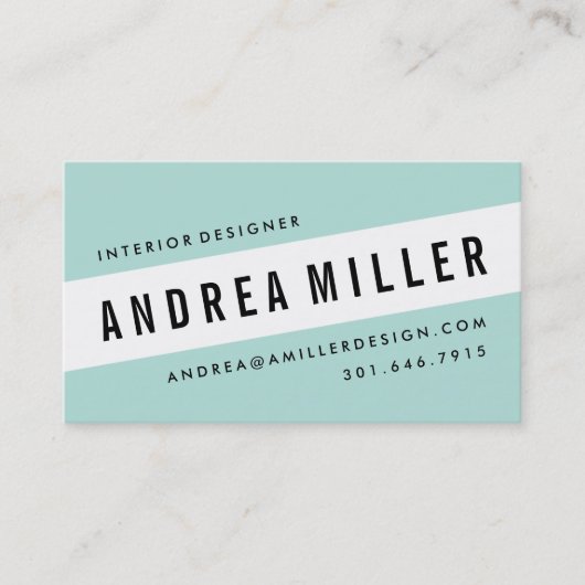 斜めのグラフィックはっきりした名刺に 名刺 (正面)