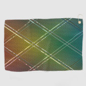 斜めのストライプの背景 11 ゴルフタオル (横)