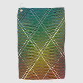 斜めのストライプの背景 11 ゴルフタオル (正面)