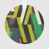 斜めのスリップストリームパターン オーナメント (正面)