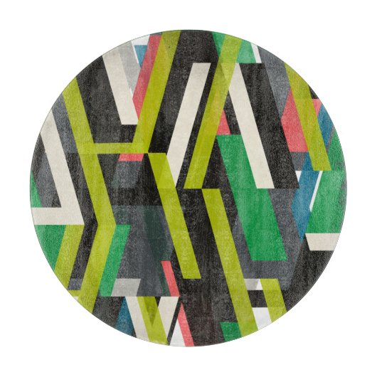 斜めのスリップストリームパターン カッティングボード (正面)