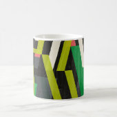 斜めのスリップストリームパターン コーヒーマグカップ (中央)