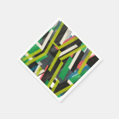 斜めのスリップストリームパターン スタンダードカクテルナプキン (角)