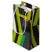 斜めのスリップストリームパターン スモールペーパーバッグ (裏面アングル)