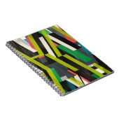 斜めのスリップストリームパターン ノートブック (右側)