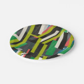 斜めのスリップストリームパターン ペーパープレート (アングル)