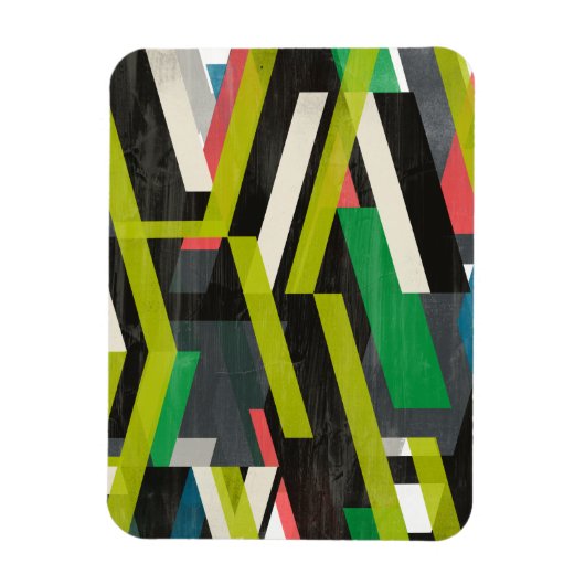 斜めのスリップストリームパターン マグネット (縦)