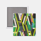 斜めのスリップストリームパターン マグネット (正面/裏面)