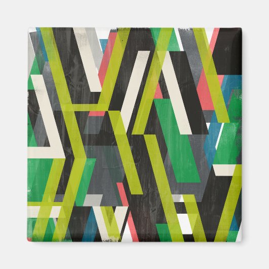 斜めのスリップストリームパターン マグネット (正面)