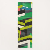 斜めのスリップストリームパターン ヨガマット (正面)