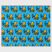 斜めのトゥバ文字 ラッピングペーパー (フラット)