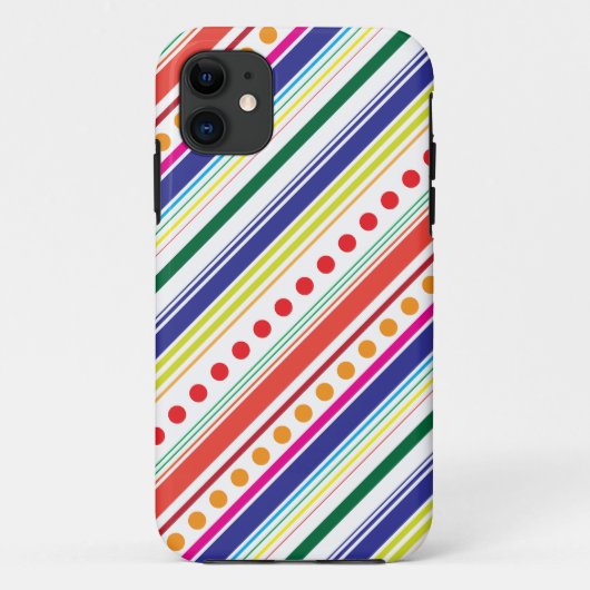 斜めのドット Case-Mate iPhoneケース (裏面)