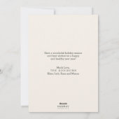 斜めのハッピーホリデー2フォトカード シーズンカード (裏面)