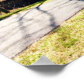 斜めのビュー素朴な100年の古い納屋ポスター ポスター (角)