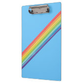 斜めのレインボーストライプル クリップボード (左)