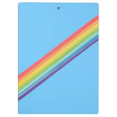 斜めのレインボーストライプル クリップボード (裏面)