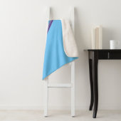 斜めのレインボーストライプル シェルパブランケット (インサイチュ)