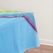 斜めのレインボーストライプル テーブルクロス (インサイチュ)