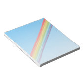 斜めのレインボーストライプル ノートパッド (アングル)