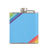 斜めのレインボーストライプル フラスク (裏面)