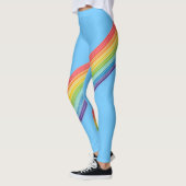 斜めのレインボーストライプル レギンス (左)