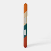 斜めのレトロバンド iPhone 16ケース (右側面)
