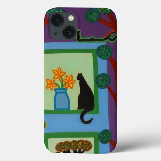 斜めの三日月2008年からの猫 Case-Mate iPhoneケース (裏面)