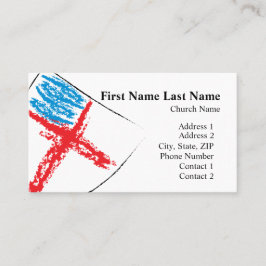 斜めの主教盾 名刺