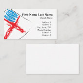 斜めの主教盾 名刺 (正面/裏面)