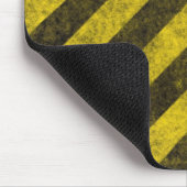 斜めの建築の危険は縞で飾ります マウスパッド (コーナー)