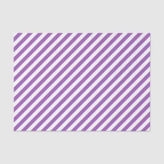 斜めの紫と白のストライプ模様 薄葉紙 (正面)
