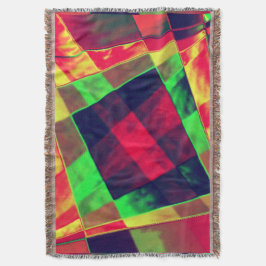 斜めの色の長方形と正方形 スローブランケット