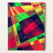 斜めの色の長方形と正方形 プランナー手帳 (裏面)