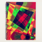 斜めの色の長方形と正方形 プランナー手帳 (正面)