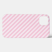 斜めの花のピンクストライプ Case-Mate iPhoneケース (裏面 (横))