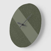 斜めの苔の緑の壁時計 ラージ壁時計 (傾斜)