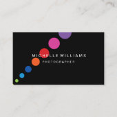 斜めの虹のドット写真家 名刺 (正面)