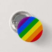 "斜めの虹"の1.25インチ 缶バッジ (正面&裏面)