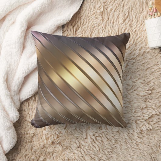 斜めの金色の抽象芸術エレガントの背景。 クッション (ブランケット)